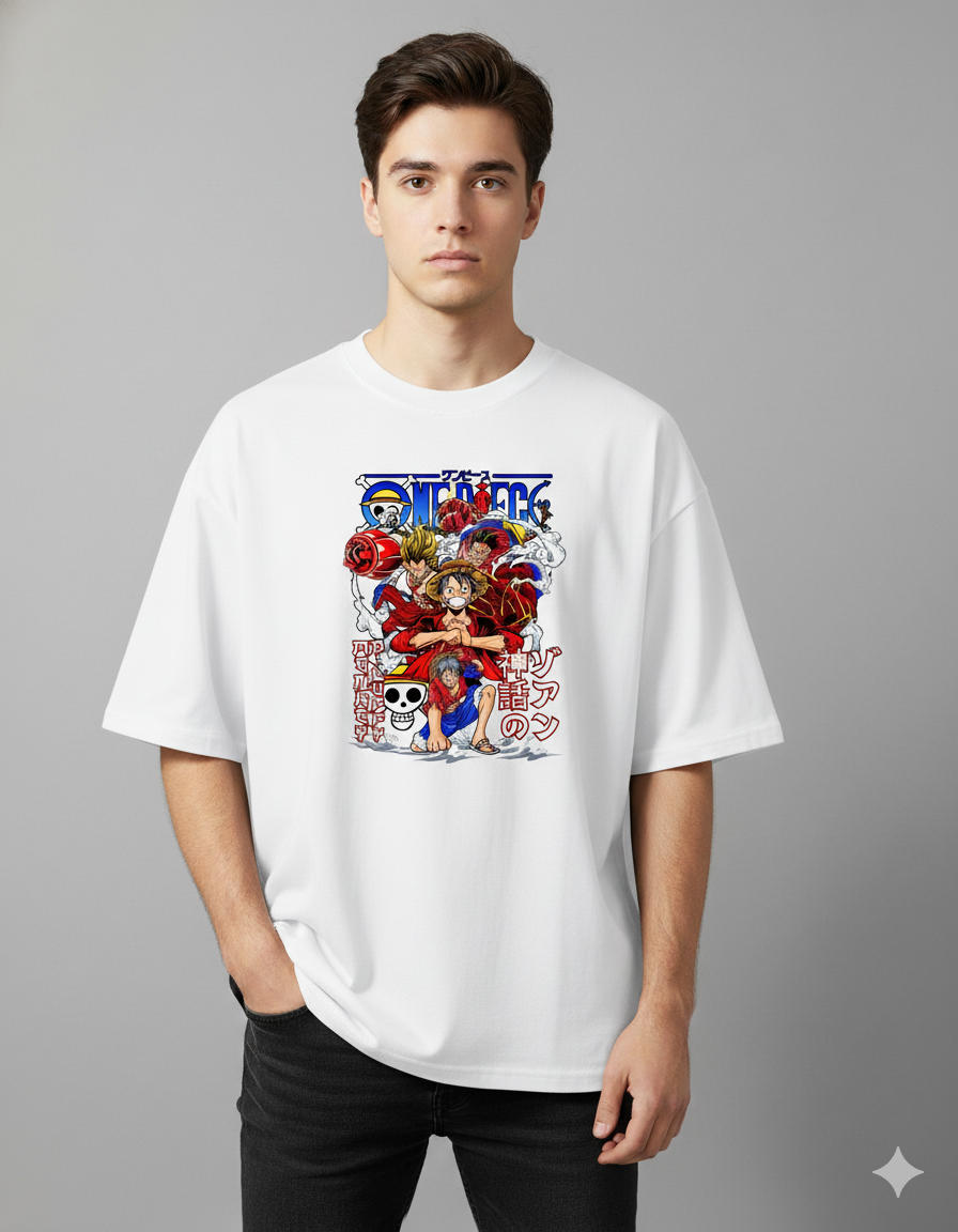 One Piece Oversized Graphic T-Shirt