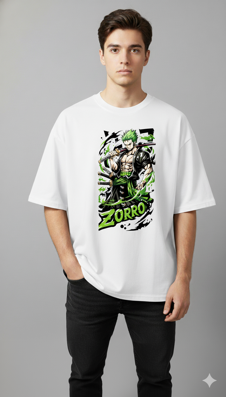 Zorro Anime Oversized T-Shirt